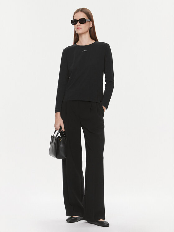 BOSS Boss Bluzka 50510326 Czarny Regular Fit