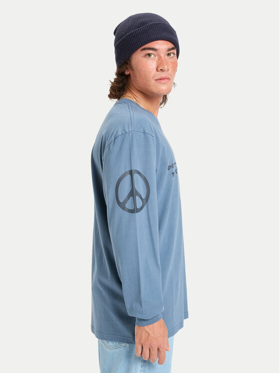 Quiksilver Quiksilver Pikkade varrukatega T-särk Ev Cold Ways EQYZT08190 Sinine Regular Fit