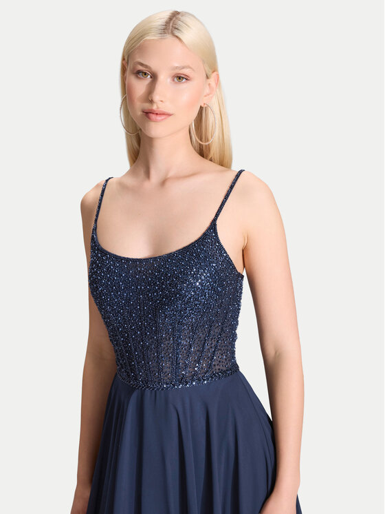Hey Kyla Hey Kyla Večernja haljina 5AK023HK Tamnoplava Regular Fit