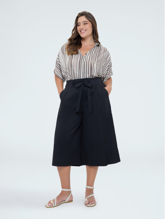 Fiorella Rubino Fiorella Rubino Spodnie materiałowe P717L002527N033 Czarny A-Line Fit
