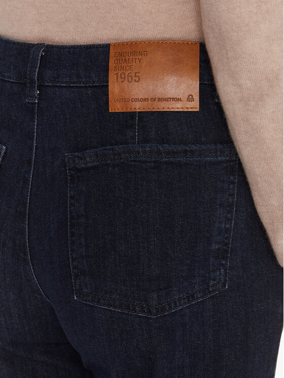 United Colors Of Benetton United Colors Of Benetton Jeans hlače 4TUT574X5 Mornarsko modra Wide Leg