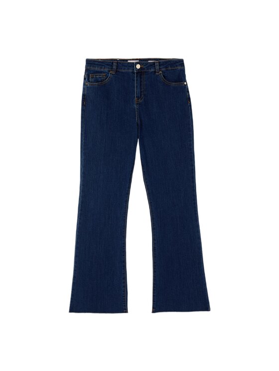 Oltre Oltre Jeansy P456R008880N024 Niebieski Flare Fit