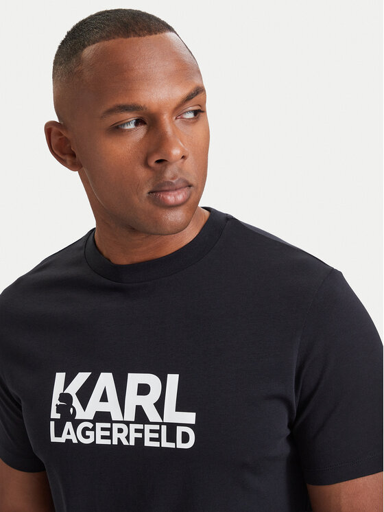 KARL LAGERFELD KARL LAGERFELD Тишърт 755780 564235 Тъмносин Regular Fit