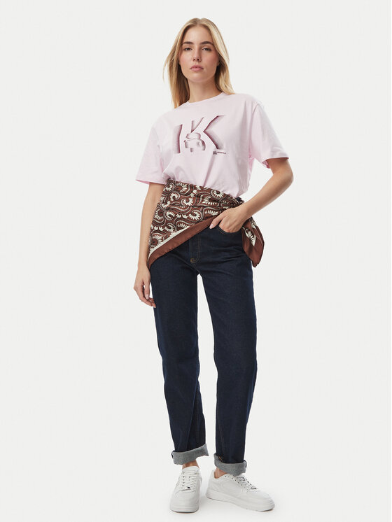 KARL LAGERFELD KARL LAGERFELD T-särk B4W17003 Heleроosa Regular Fit