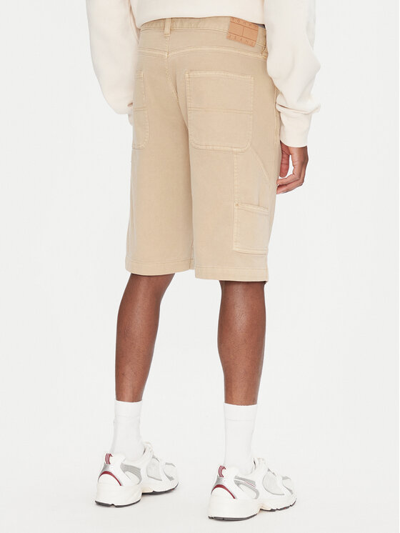 Tommy Jeans Tommy Jeans Шорти от плат Jaimie DM0DM21951 Бежов Slim Fit