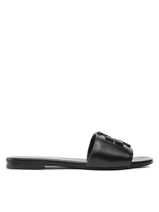 Tory Burch Tory Burch Nazouváky Double Stack Logo Slide 149466 Černá
