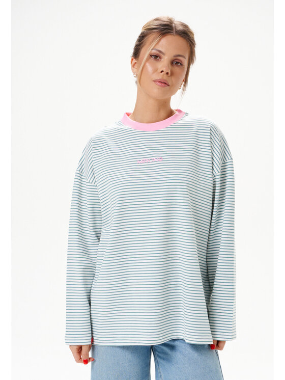 Mirons Mirons Longsleeve Print Szary ciemny Regular Fit