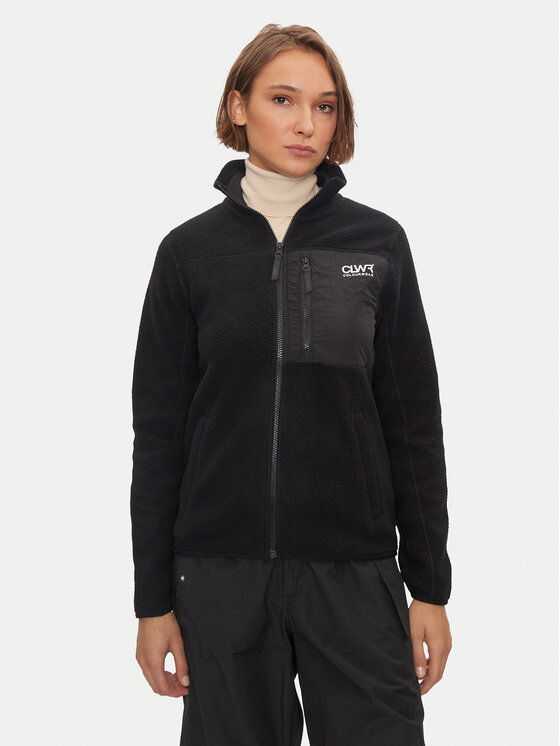 Colourwear Fleecová mikina Pile Jkt 2.0 7010348 Čierna Regular Fit