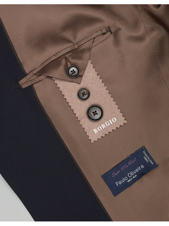 Borgio Borgio Marynarka parma Granatowy Slim Fit