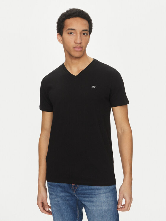 Gap Gap T-Shirt 502020-03 Czarny Regular Fit