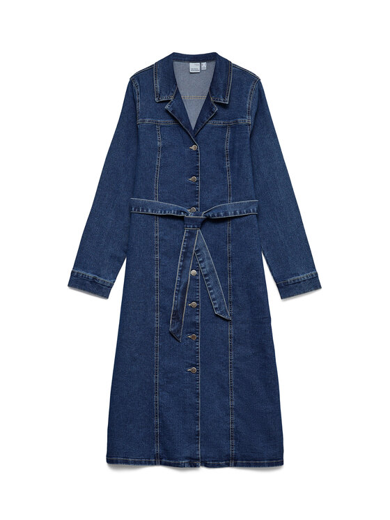 Vero Moda Vero Moda Sukienka jeansowa Telly 10338086 Niebieski Regular Fit