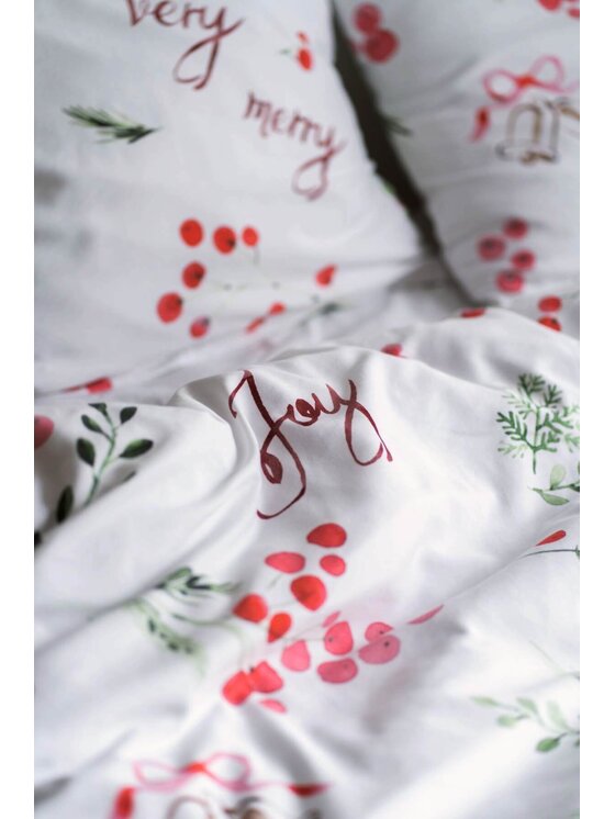 White pocket White pocket Komplet pościeli Pościel świąteczna Biały