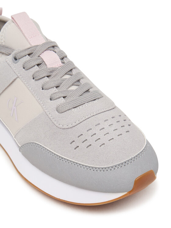Calvin Klein Calvin Klein Sneakersy Retro Runner Sock Laceup Neo Mix HW0HW03250 Szary