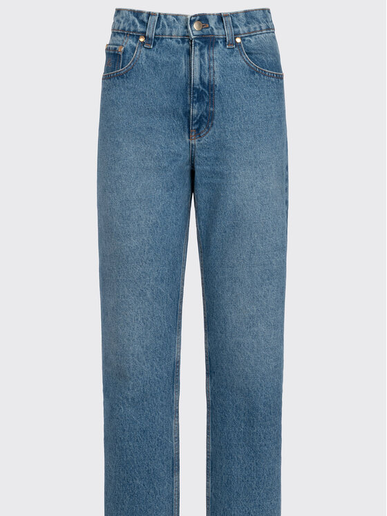 MARI PRETI MARI PRETI Jeansy Denim Rust Granatowy Straight Leg
