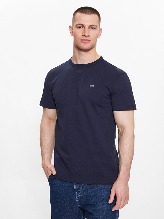 Tommy Jeans Tommy Jeans T-Shirt DM0DM16882 Tmavomodrá Regular Fit