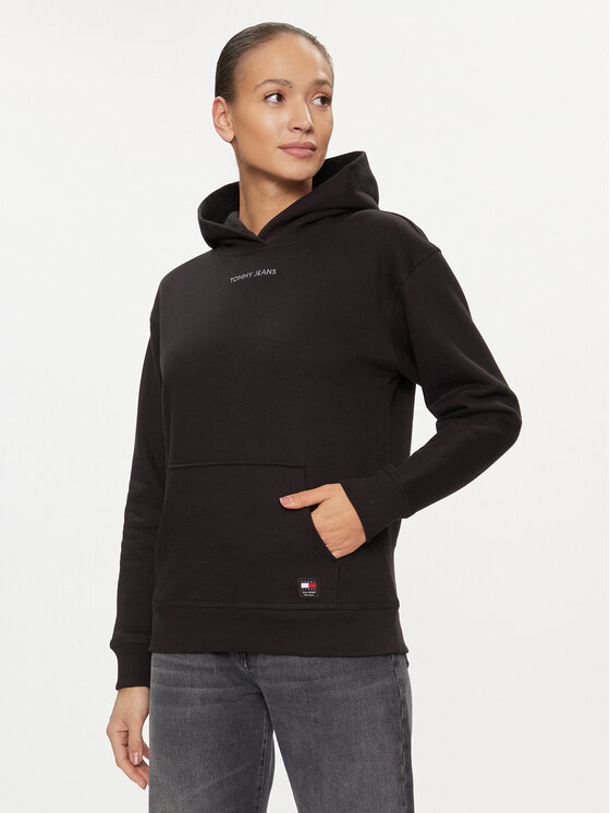Tommy Jeans Tommy Jeans Pulóver Classic DW0DW17329 Fekete Relaxed Fit