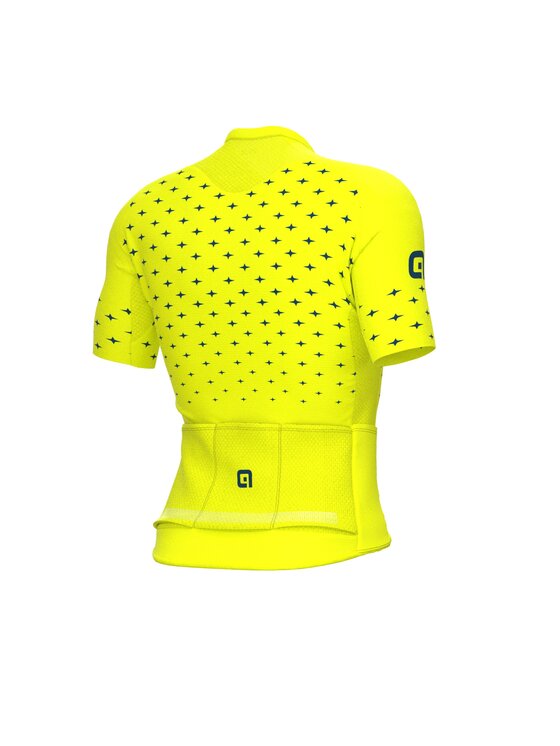 Alé Cycling Alé Cycling Koszulka rowerowa PR-R Stars Żółty Fitted Fit