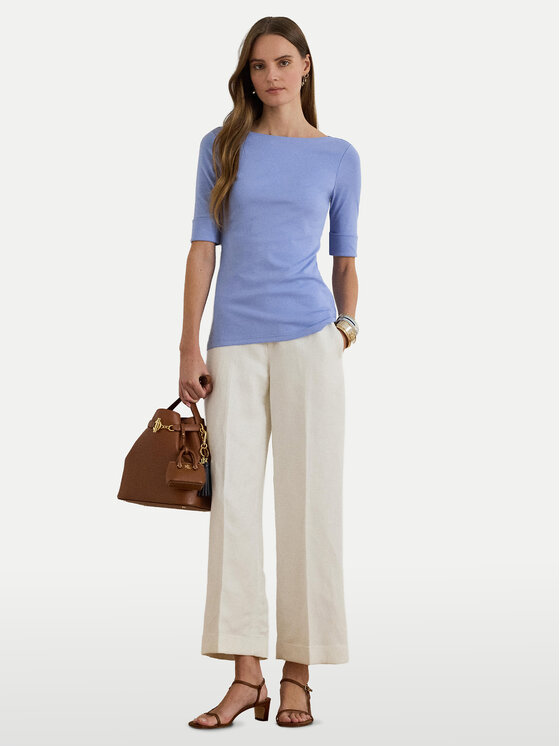 LAUREN RALPH LAUREN LAUREN RALPH LAUREN Bluza 200654963199 Svetlo modra Slim Fit