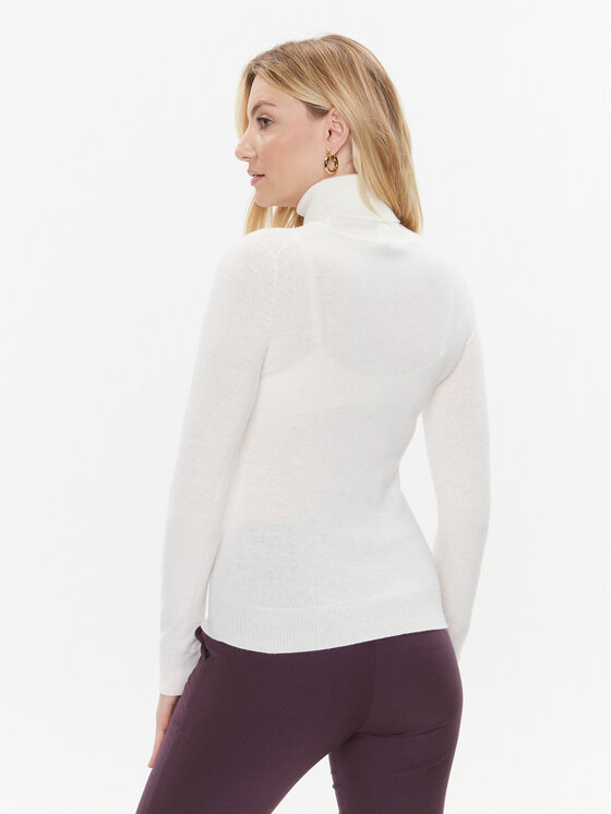 Marella Marella Rollkragenpullover Incom 2333660836200 Weiß Slim Fit
