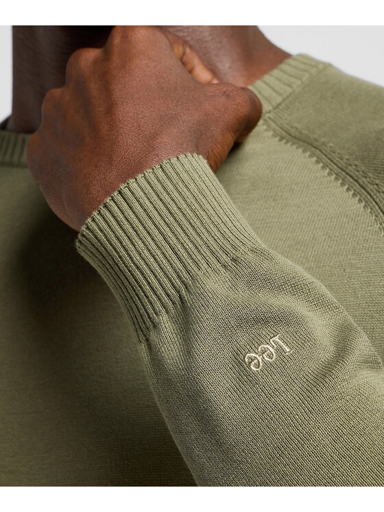 Lee Lee Maglione 112355673 Verde Regular Fit