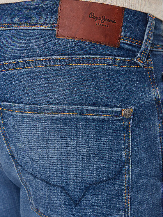 Pepe Jeans Pepe Jeans Jeansy Finsbury PM206321 Granatowy Skinny Fit