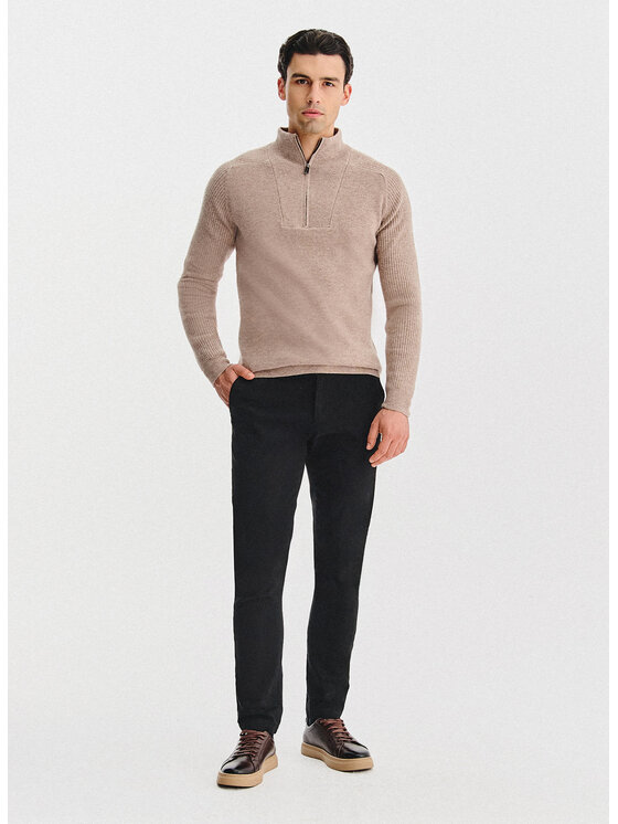 Pako Lorente Pako Lorente Sweter P25WP-2X-011 Beżowy Classic Fit