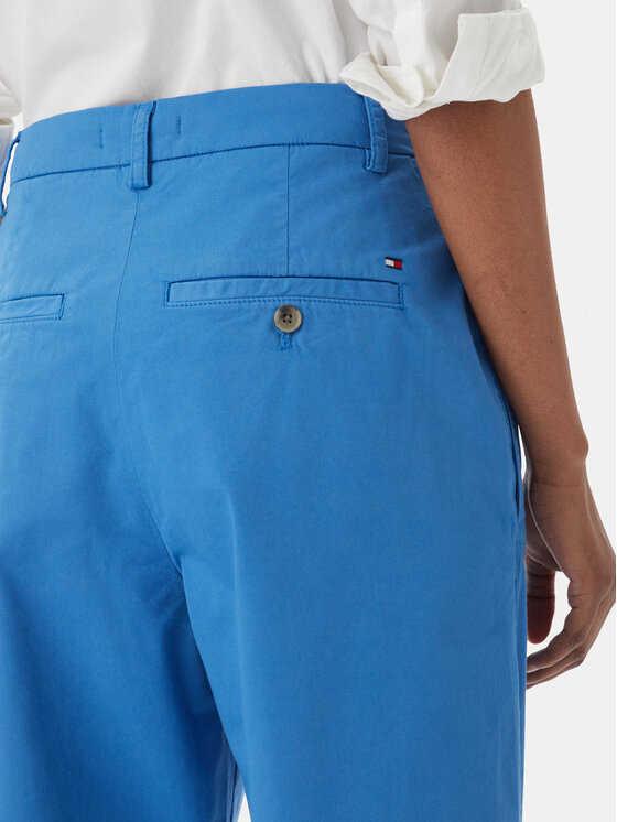 Tommy Hilfiger Tommy Hilfiger Chino kalhoty WW0WW49647 Modrá Slim Fit