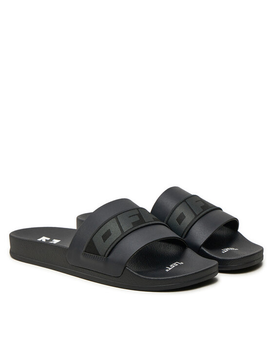 Off-White Off-White Klapki OMIC001F22MAT0010707 Czarny