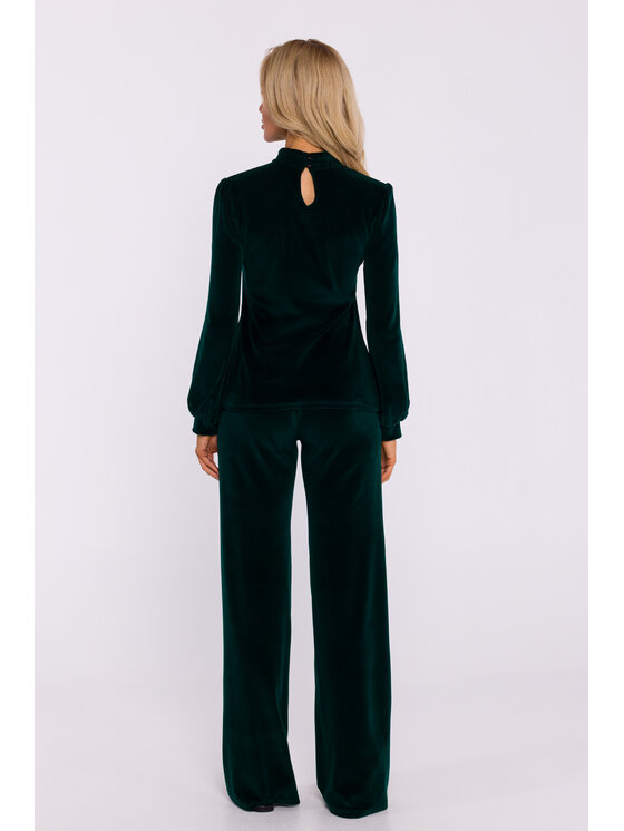 Made of Emotion Made of Emotion Bluzka M831 Zielony Girl Fit