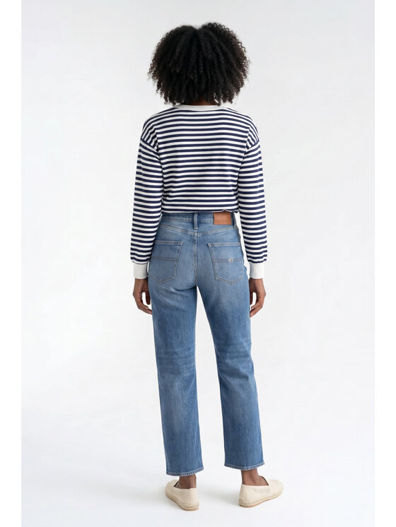 FIGL FIGL Bluzka M1373 Granatowy Regular Fit