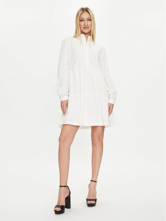 YAS YAS Haljina košulja Tia 26032815 Bijela Regular Fit