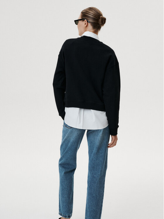 MARI PRETI MARI PRETI Felpa Velena Nero Regular Fit