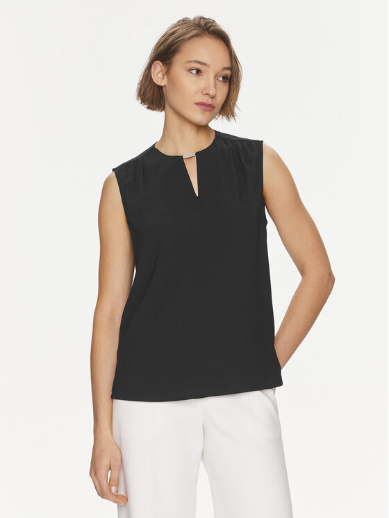 Calvin Klein Bluză K20K207063 Negru Regular Fit