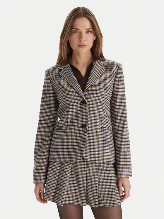 MAX&Co. Marynarka Rancio 2526046034200 Brązowy Slim Fit