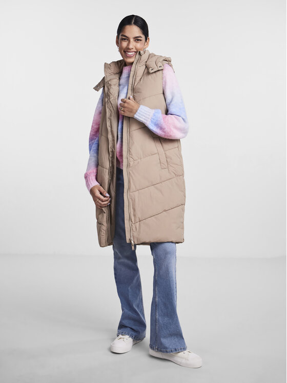 Pieces Pieces Varrukateta jakk Jamilla 17131106 Beež Regular Fit