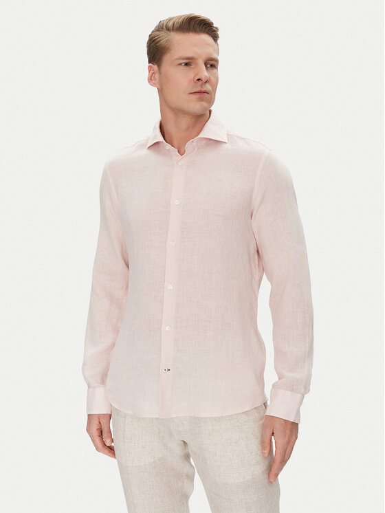 JOOP! Košeľa 17 JSH-146Pai-W 30046075 Ružová Slim Fit