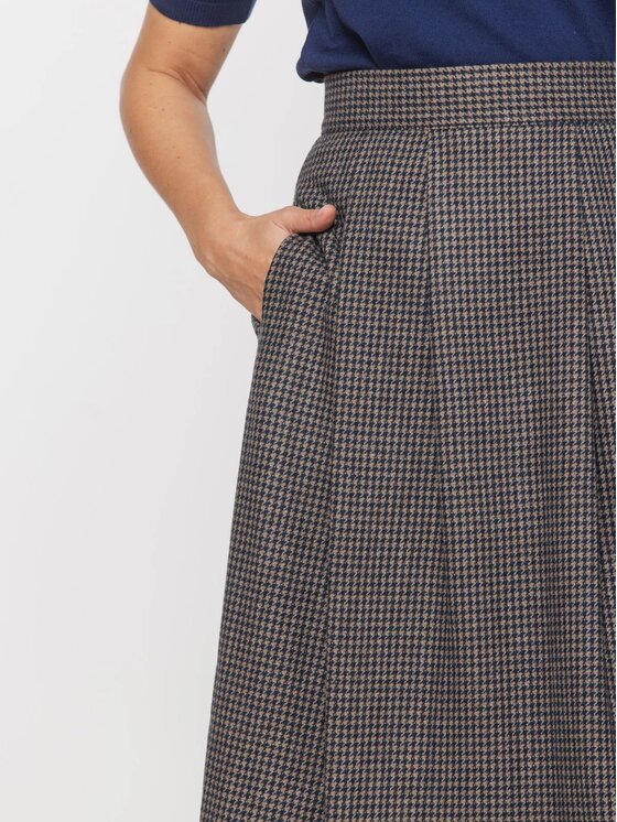 Willsoor Willsoor Spódnica midi 68192 Beżowy A-Line Fit