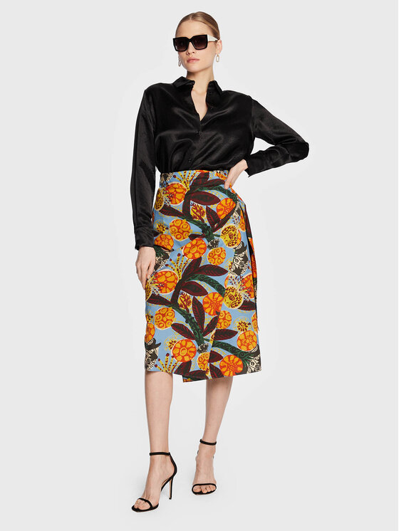 Weekend Max Mara Weekend Max Mara Spódnica midi Fiore 23510103 Kolorowy Regular Fit