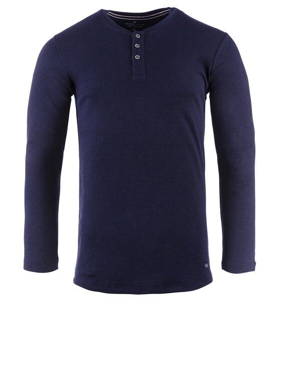 Cross Jeans Cross Jeans Longsleeve 15129-001 Granatowy Slim Fit