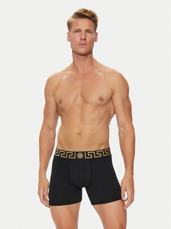Versace Versace Bokserki AU10028 1A10011 Czarny