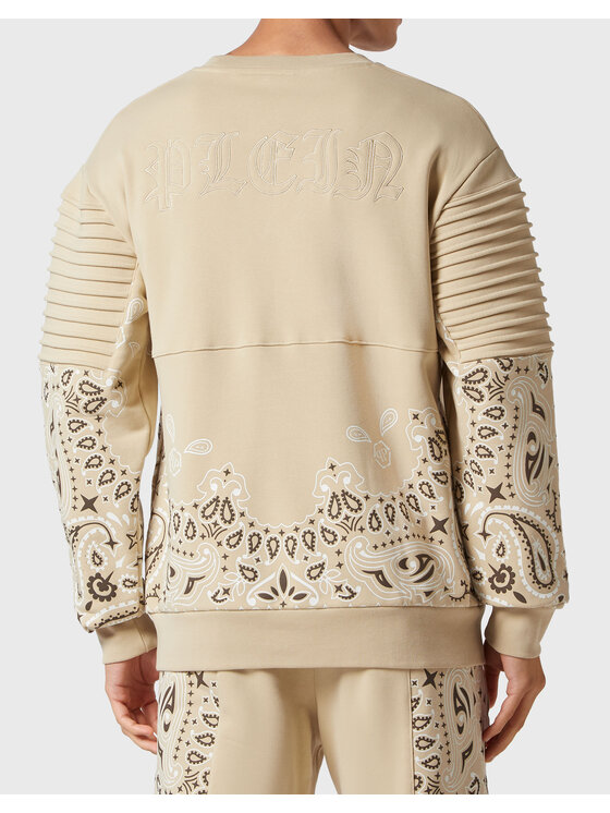 PHILIPP PLEIN PHILIPP PLEIN Bluza 2573 Beżowy Regular Fit