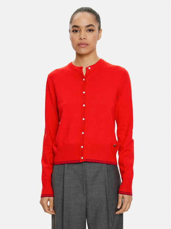 U.S. Polo Assn. Strickjacke WUP1240 Orange Regular Fit Modivo