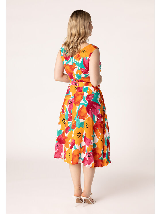 QUIOSQUE QUIOSQUE Sukienka letnia Quiosque 4UB026916 Kolorowy Regular Fit