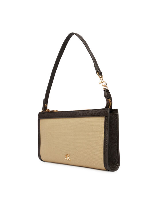 Calvin Klein Calvin Klein Ročna torba Ck Canvas Convertible Pouch LV04F1126G Bež