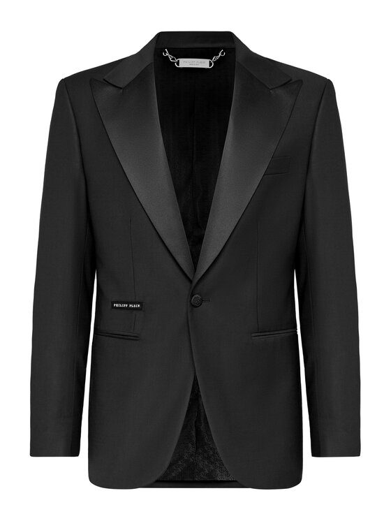 PHILIPP PLEIN PHILIPP PLEIN Marynarka 521 Czarny Regular Fit