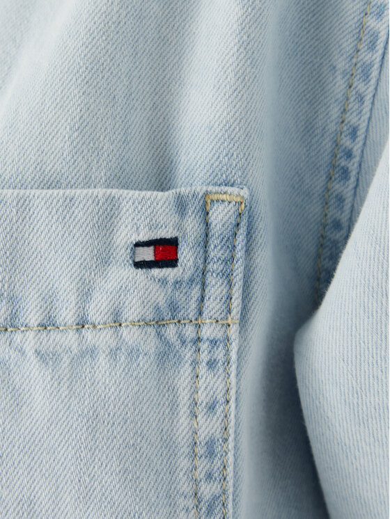 Tommy Hilfiger Tommy Hilfiger Jeans srajca WW0WW49573 Modra Relaxed Fit