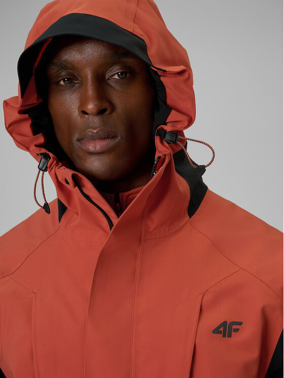 4F 4F Kurtka outdoor TREKKING Pomarańczowy Regular Fit