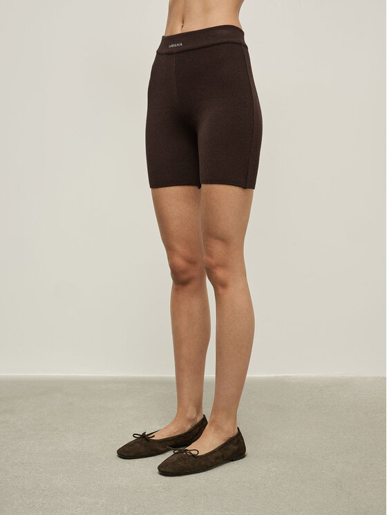 La Mania La Mania Pantaloncini sportivi ENDING Marrone Classic Fit