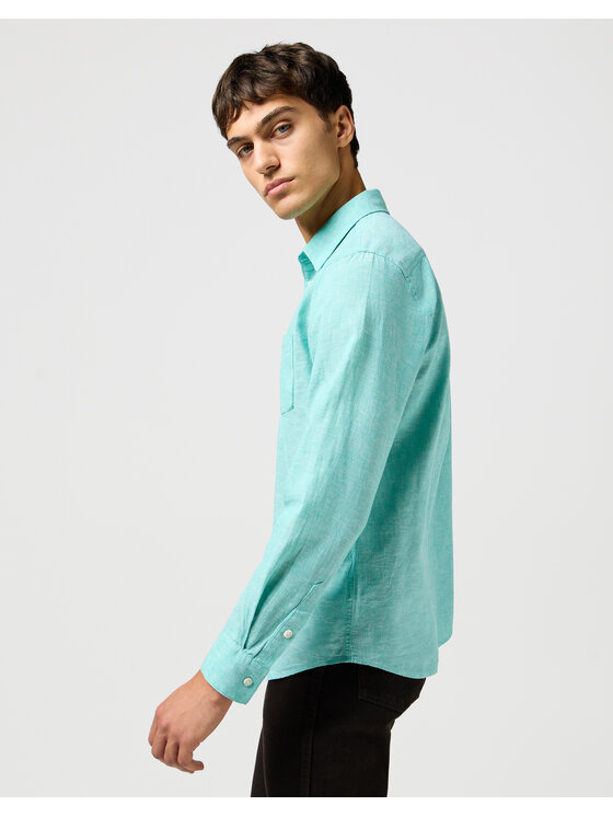 Wrangler Wrangler Koszula 1 PKT SHIRT 112362753 Niebieski Regular Fit
