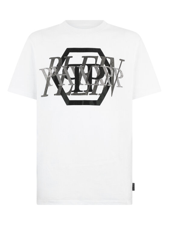 PHILIPP PLEIN PHILIPP PLEIN T-Shirt 29030 Biały Regular Fit
